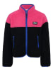 Fila Fleecejacke in Schwarz/ Pink