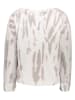 Juvia Sweatshirt in Weiß/ Taupe
