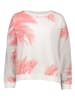 Juvia Sweatshirt in Weiß/ Pink