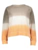Juvia Sweatshirt in Taupe/ Creme/ Orange