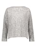 Juvia Sweatshirt in Grau/ Weiß