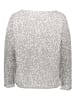 Juvia Sweatshirt in Grau/ Weiß