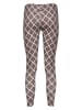 Juvia Leggings in Dunkelbraun/ Weiß