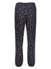 Juvia Pyjama-Hose in Dunkelblau/ Beige