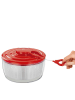 Küchenprofi Salatschleuder "Wave" in Rot/ Ohne Farbe