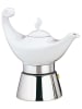 Cilio Espressokocher "Aladino" in Weiß/ Silber - 4 Tassen