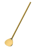 Cilio 6er-Set: Cocktaillöffel mit Trinkhalm in Gold - (L)20 cm
