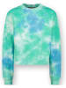 Vingino Sweatshirt in Grün/ Hellblau/ Weiß