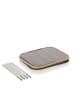 TFT Home Wäschekorb "Krib" in Grau - (B)40 x (H)65 x (T)33 cm