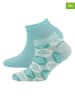 ewers 2er-Set: Sneakersocken in Türkis