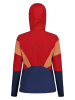 Maloja Hybridjacke "FronebenM" in Rot/ Dunkelblau