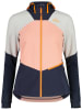 Maloja Hybridjacke "MarlingM" in Dunkelblau/ Orange/ Grau