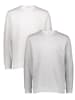 ONLY & SONS 2er-Set: Sweatshirts in Grau/ Weiß