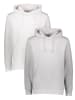ONLY & SONS 2er-Set : Hoodies in Weiß/ Grau