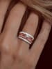 DI GIORGIO Silber-Ring mit Edelsteinen