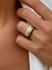 Nomad Vergulde ring met edelstenen