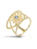 Les Favorites Vergold. Ring mit Edelsteinen