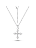 DI GIORGIO Zilveren ketting met edelstenen - (L)45 cm