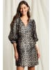 Joelle Kleid in Braun/ Beige