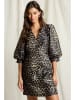 Joelle Kleid in Braun/ Beige