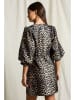 Joelle Kleid in Braun/ Beige
