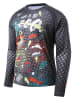 Protective Fahrradshirt "Boom" in Grau/ Bunt