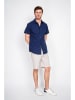 Secret du Lin Linnen blouse donkerblauw