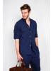 Secret du Lin Linnen blouse donkerblauw