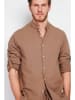Secret du Lin Linnen blouse lichtbruin