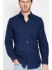 Secret du Lin Linnen blouse donkerblauw