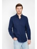 Secret du Lin Linnen blouse donkerblauw