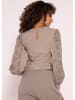 SASSYCLASSY Bluse in Taupe