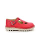 Kickers Leder-Ballerinas "Kick Mary Jane" in Rot