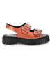 Kickers Sandalen "Kick Flak" in Orange/ Schwarz