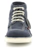 Kickers Botki "Kick hi" w kolorze granatowo-kremowym