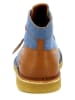 Kickers Leder-Schnürrschuhe "Kick Legend" in Blau/Hellbraun