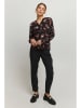 b.young Bluse in Schwarz/ Pink