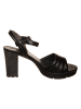 Paul Green Leder-Sandalen in Schwarz