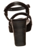 Paul Green Leder-Sandalen in Schwarz