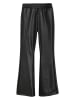 COOL CLUB Kunstleren uitlopende broek zwart