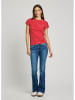 Pepe Jeans Shirt "Meribel" in Rot/ Weiß