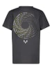Messi Shirt in Anthrazit/ Limette