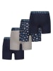 Messi 4er-Set: Boxershorts in Grau/ Dunkelblau