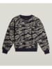 G-Star Sweatshirt in Dunkelblau/ Gold