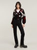 G-Star Vest "Holiday" zwart/rood/wit