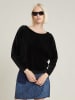G-Star Samtbluse in Schwarz
