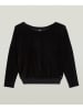 G-Star Samtbluse in Schwarz