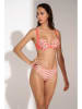 Lisca Bikini-Oberteil in Weiß/ Koralle