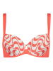 Lisca Bikini-Oberteil in Weiß/ Koralle