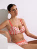Lisca Bikini-Oberteil in Weiß/ Koralle